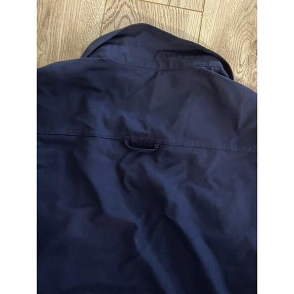 Figs dark navy button up scrub casual top size small - Picture 6 of 6